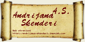 Andrijana Skenderi vizit kartica